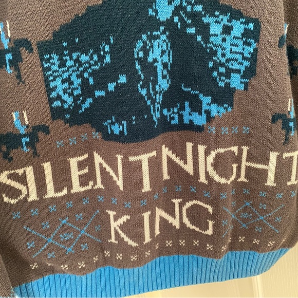 Game of Thrones Holiday Ugly Knit Sweater Night King Size M - Picture 4 of 4